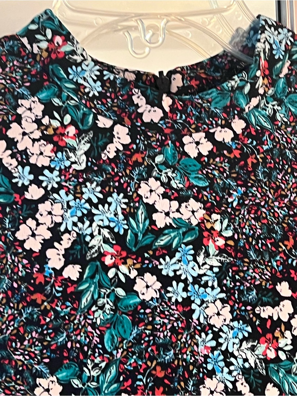 Beautiful Xara Black Floral Flutter Sleeve Flowy Mini Dress Sz Small